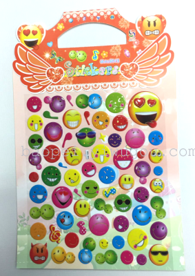 Fashion bronzing bubble stickers children's cartoon stickers stickers affixed dress boutique Award