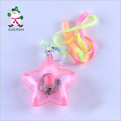 The night market stall supply manufacturers selling transparent flash flash toys wholesale children Star Pendant