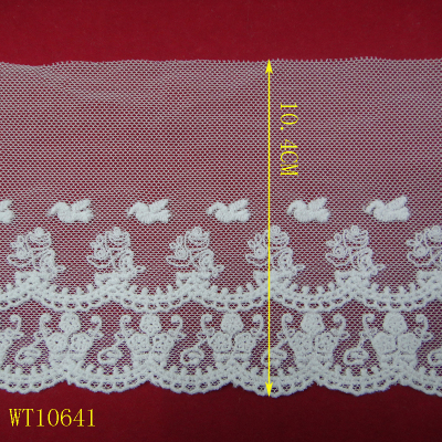 Lace accessories lace cloth embroidery thread of water soluble barcode