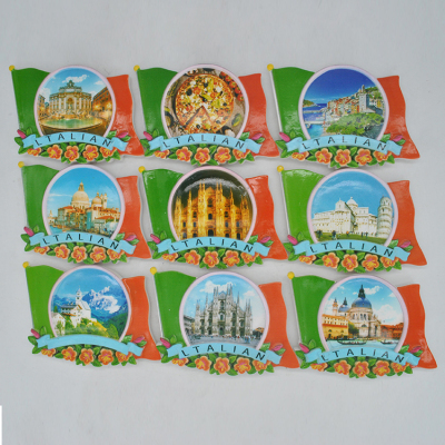 Resin Italy refrigerator stickers around the creative travel to commemorate the magnetic refrigerator stickers