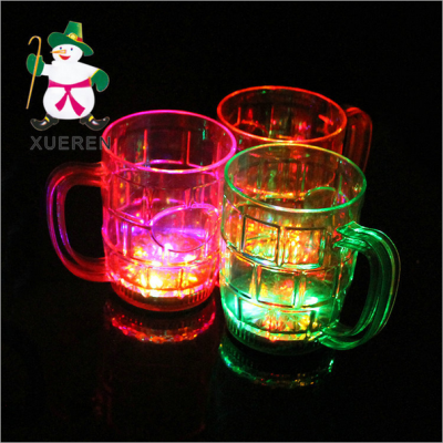 The 2016 explosion models LED light switch glass cup colorful luminous color Creative Cup