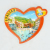 Resin heart refrigerator stickers around the creative attractions to commemorate the magnetic refrigerator