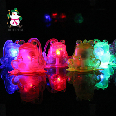 Children luminous toy cute little frog light emitting animal flash massage ball flash toy flash toy