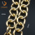 Manufacturers Supply Golden Flat Floss Chain Golden Handbag Aluminum Zipper Fashion New
