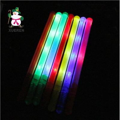 Creative color light stick concert colorful fluorescence stick plastic solid children flash stick wholesale