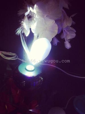 Warm white light color manufacturers selling creative Phalaenopsis fiber flower bed room bar Nightlight