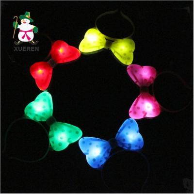 Children's toy color creative luminous butterfly knot buckle concert dot colorful flash hoop