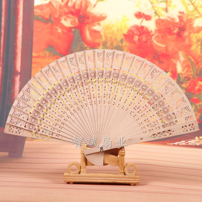 8 inch xiangyanghua export wooden fan fan