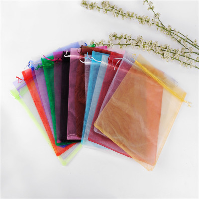 Gift Chiffon Bag Cosmetic Storage Pearl Yarn Bag 25 * 35cm