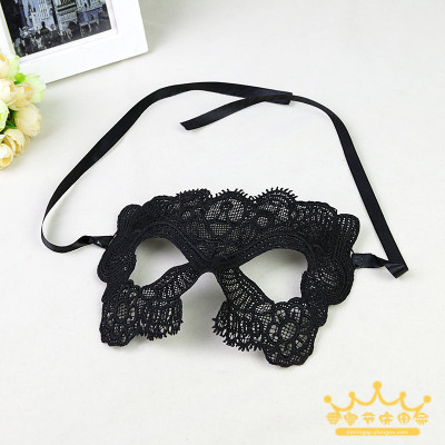 Masquerade Party Princess queen Sexy Black Lace openwork mask goggles