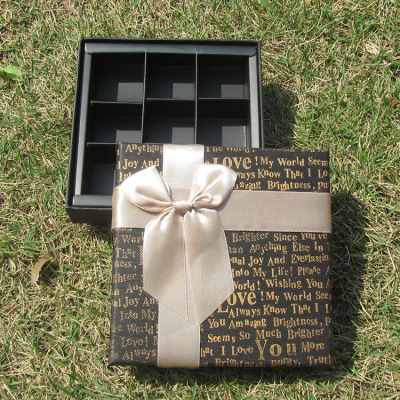 Chocolate gift box box candy box paper box bowknot gift box