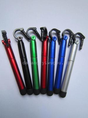 Multifunctional mobile phone pen bracket capacitive stylus plastic rotation customized advertising gift pen