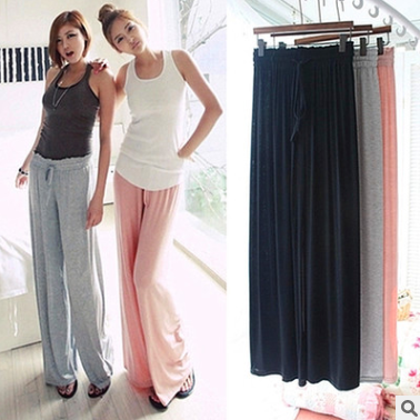 New Korean Style Yoga Pants Spring, Summer, Autumn Loose Wide-Leg Pants Modal Cotton Sports Pants Culottes