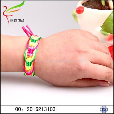 Nepal colorful hand woven folk style bracelet Geneva Friendship Bracelet
