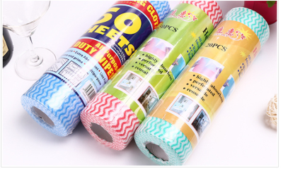 Kitchen cleaning multi-purpose point breakpoint non-woven cloth washcloth free cutting and cleaning cloth washing.