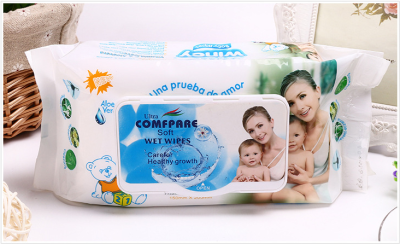 The factory sells super good quality clothes and gently cover baby wet towel paper baby wipes.