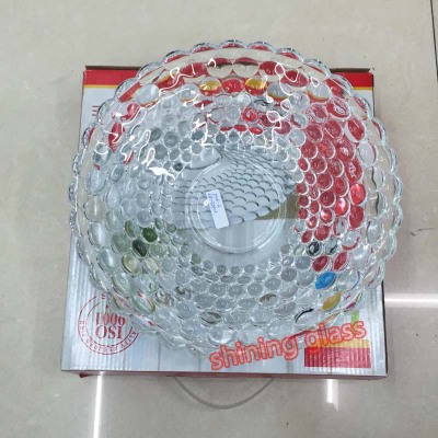 High quality glass plate glass bowl fruit plate 