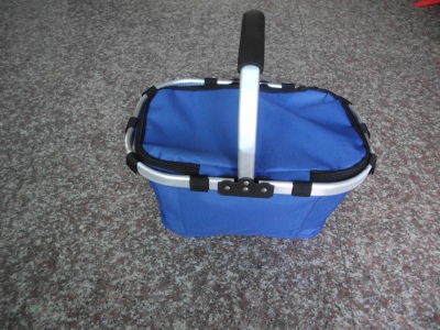 Monochrome single tube insulation basket, monochrome ice pack, folding basket, shopping basket