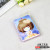 Korean Cartoon Cute Plastic Card Holder Keychain Access Control Card Holder Pieces Card Clamp