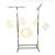 T four arm frame plating clothing display rack clothing shop easy disassembly