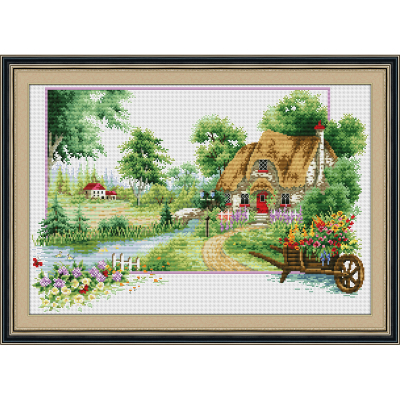 Brand Living Room DIY Material Package New Cross Stitch New Four Seasons Summer 0148