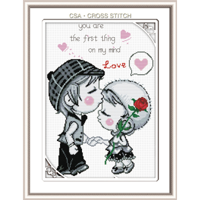 Crafts Wholesale Fabric DIY Material Package Cross Stitch Pure Love 0549