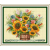 Handmade DIY kits cross stitch fabric new sunflower 0666