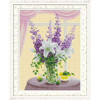 Printing crafts material package cross stitch wholesale handmade dream violet 0842