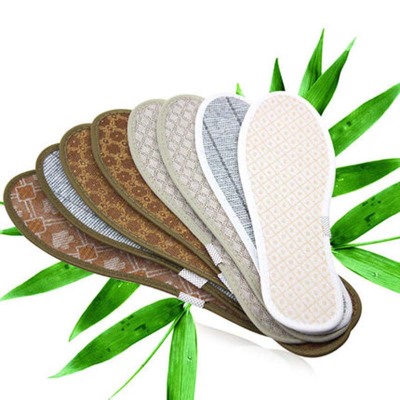 Combination Deodorant Handmade Bamboo Charcoal Men's and Women's Sports Sweat-Absorbent Breathable Cotton Linen Insole