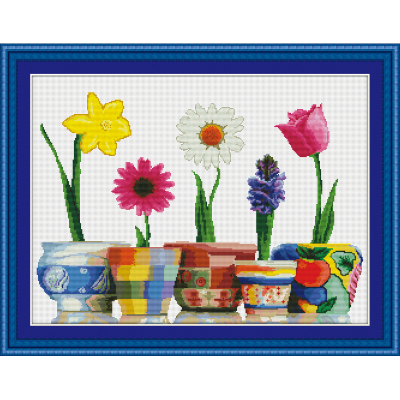 The new arts and crafts fabric Wufu DIY cross stitch kits home 0895