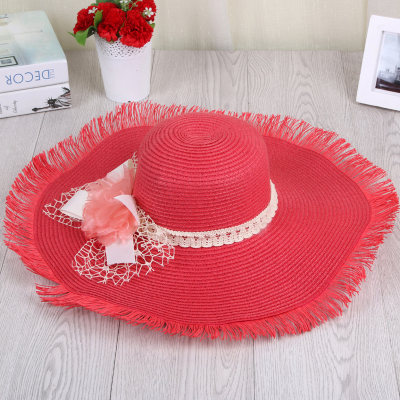 Hair eaves hat sun hat summer uv beach hat