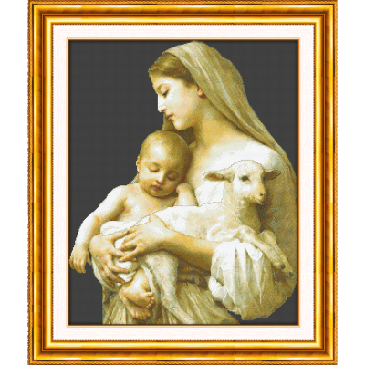Cross stitch embroidery crafts wholesale manufacturers direct new mother of 0801 three