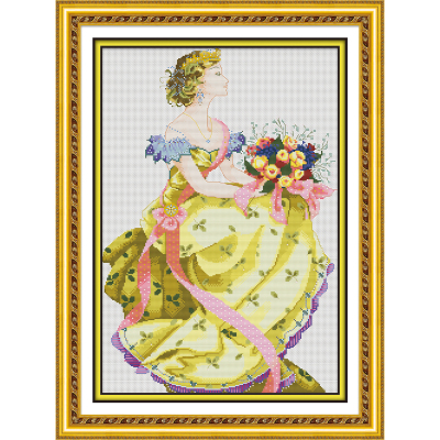 Handmade DIY cross stitch material package crafts spring queen 0979