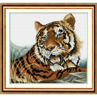 Crafts materials wholesale package printing cross stitch wholesale handmade tiger 0978