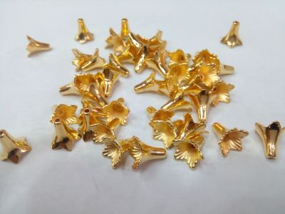 Hallow gold manufacturers wholesale plating beads imitation pearl acrylic beads manual beads
