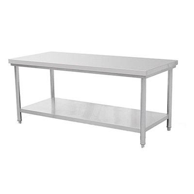 Stainless Steel Double-Layer Workbench Kitchen Supplies Conditioning Table Side Dish Table