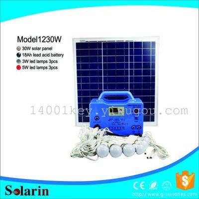   Portable household outdoor solar energy power generation small system lighting lamp solar energy lamp