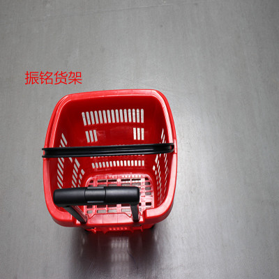 Factory outlet YM-1 two wheeled telescopic trolley basket supermarket shopping basket