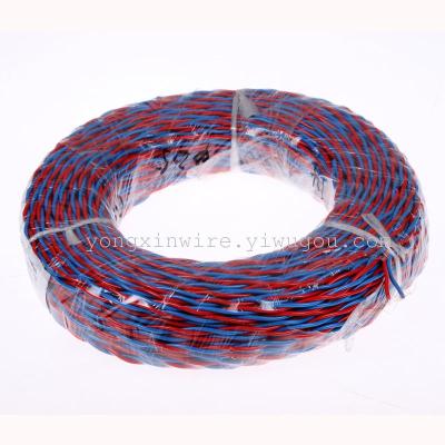 Fireproof twisted pair, cable for car battery charging socket, can be cut at will,manufacturers direct sales, a variety of colors and national standards can be customized, available in stock