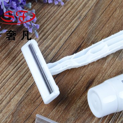 The two layer supplies high-end hotel disposable razor razor