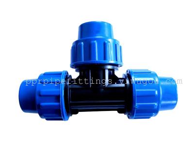 PP compression fittings tee