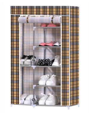 Design and color shoe cabinet five layers plus bag shoe frame dust-proof coated film manufacturers direct simple shoe cabinet