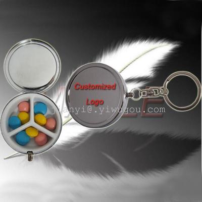 Box Keychain styles can be printed LOGO easy to carry