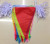 Wholesale medium color edge triangle string string flag flag