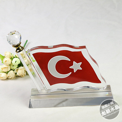 Crystal custom national flag for the party to celebrate the party's awards honor honor