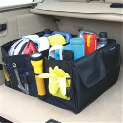 The car trunk box folding bag storage arrangement