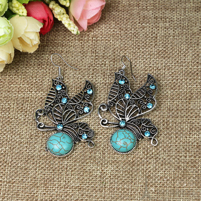 Vintage animal ear jewelry zinc alloy earrings earrings female temperament