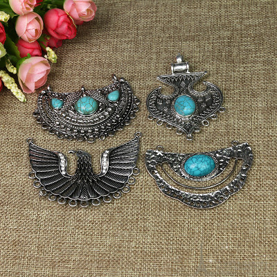 The ancient silver pendant pendant jewelry accessories handmade European and American popular DIY zinc alloy material
