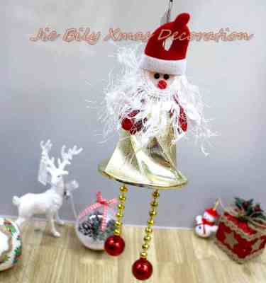Christmas decorations, Christmas bells, Christmas ornaments, Christmas dolls, Santa Claus