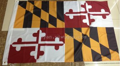 Maryland Flag, USA State Flag, String Flags Scarf